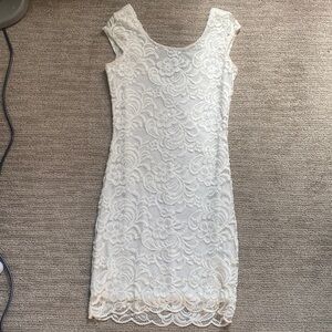 White lace dress